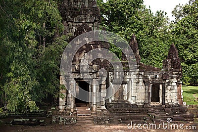 Ruins of the old buildings Stock Photo