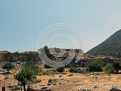 The ruins of one of the oldest settlements in Europe Stock Photo