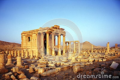 Ruins of Palmyra in Syria Stock Photo