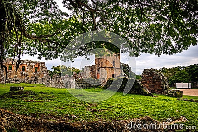 Ruins of Panama Viejo - Panama City, Panama Stock Photo