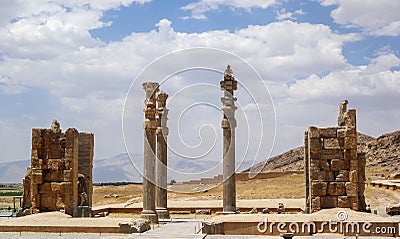 The ruins of Persepolis in Iran Stock Photo