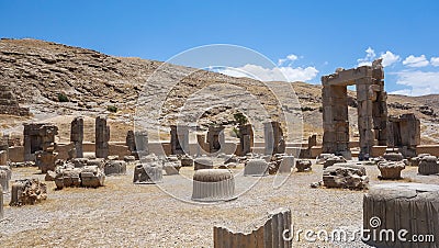 The ruins of Persepolis in Iran Stock Photo