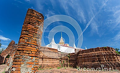 Ruins of Prasat Nakorn Luang,Amphoe Nakorn Luang,Phra Nakorn Si Ayutthaya,Thailand Stock Photo