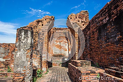 Ruins of Prasat Nakorn Luang,Amphoe Nakorn Luang,Phra Nakorn Si Ayutthaya,Thailand Stock Photo
