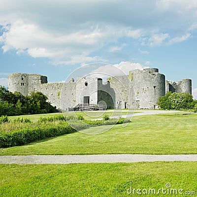 Ruins of Roscommon Castle, County Roscommon, Ireland Stock Photo