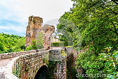 Ruins of Roslin Castle in Edinburgh, Scotland, UK Editorial Stock Photo