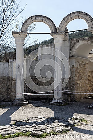 Ruins of Round (Golden) Church, Great Preslav, Bulgaria Stock Photo