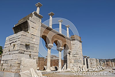 Basilica of st.john Selcuk izmir,Turkey Stock Photo