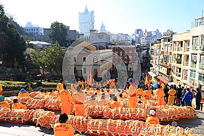 Ruins of Saint Paul's Cathedral, Macau Editorial Stock Photo