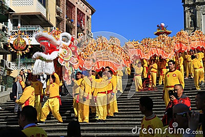 Ruins of Saint Paul's Cathedral, Macau Editorial Stock Photo