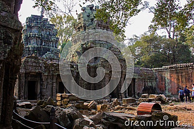 The Ruins of Ta Prohm Editorial Stock Photo