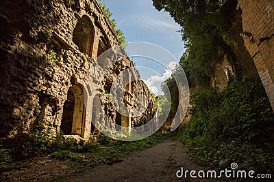 Ruins of Tarakanivskiy Fort, Rivne region, Ukraine Stock Photo
