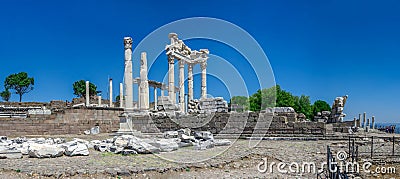 Temple of Dionysos in the Pergamon Ancient City, Turkey Stock Photo