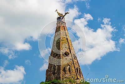 Ruins of the tent church of St. John the Evangelist of the 18th century, Russia Stock Photo