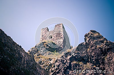 Ruins of Trosky castle Stock Photo