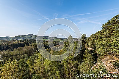 Ruins of Trosky Castle Stock Photo