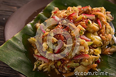 Rujak serut indonesian fruit salad Stock Photo