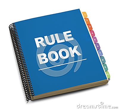 Rule Book Stock Photo