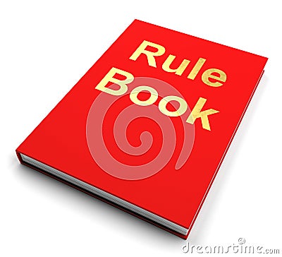 Rule Book Or Policy Guide Manual Stock Photo