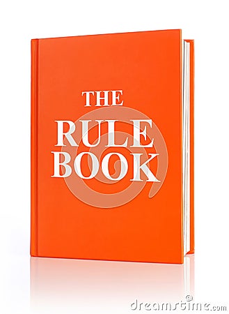 The rule book Stock Photo