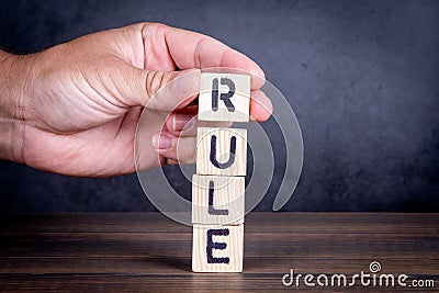 Rule. Compliance, regulations and standards concept Stock Photo