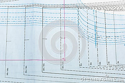 Ruled Lines Marked Directly Onto Paper As A Guide Stock Photo