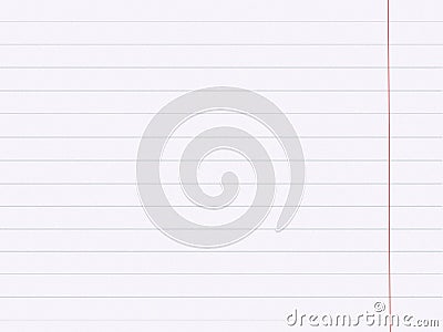 Ruled paper / Lined page Stock Photo