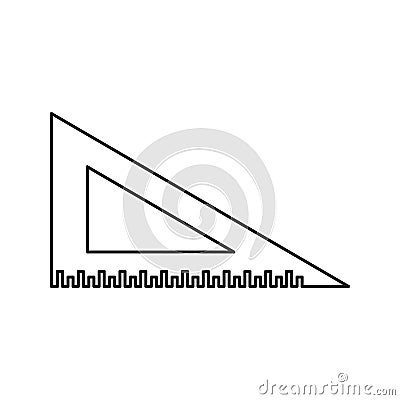 Ruler angle icon. Element of cyber security for mobile concept and web apps icon. Thin line icon for website design and Stock Photo