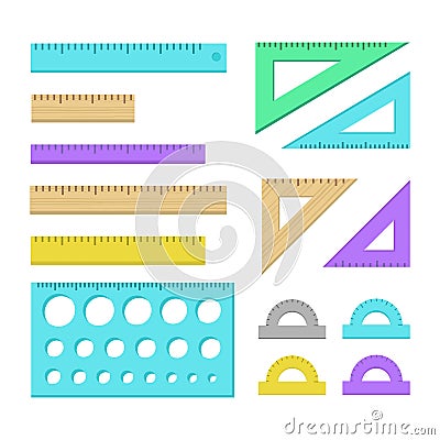 Ruler icons Vector Illustration