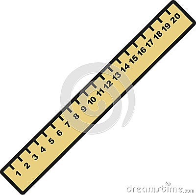 Ruler wit numbers Vector Illustration