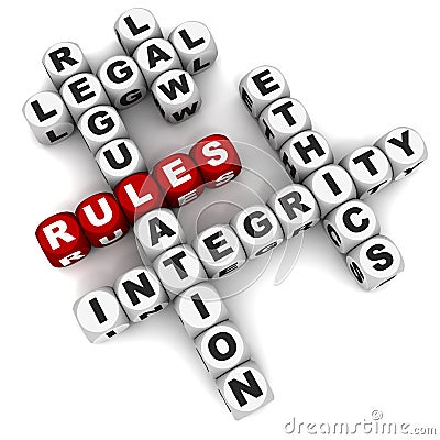 Rules Stock Photo