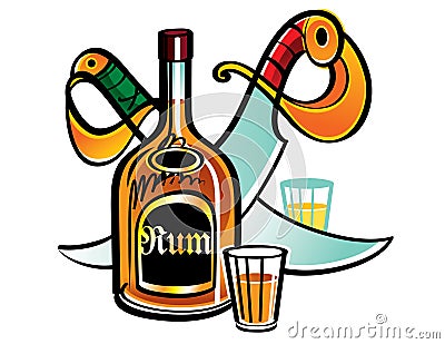 Rum Vector Illustration