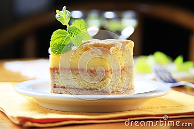 Rum cake Stock Photo