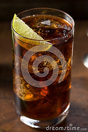 Rum and Cola Cuba Libre Stock Photo