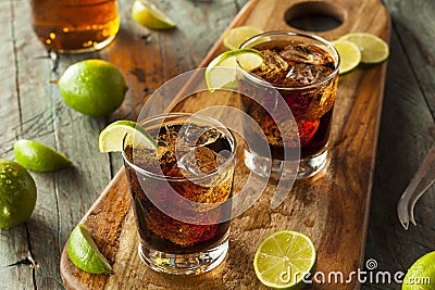 Rum and Cola Cuba Libre Stock Photo