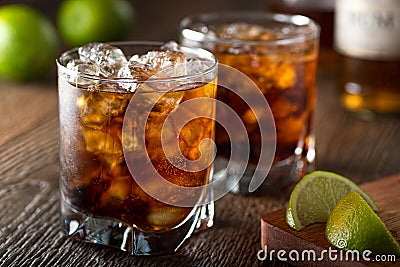 Rum and Cola Stock Photo