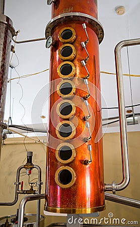 Rum distillery Stock Photo