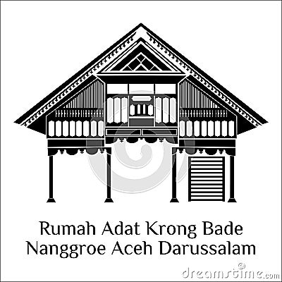 Rumah adat krong bade aceh Stock Photo