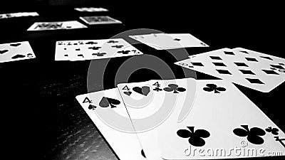 Rummy card game Stock Photo