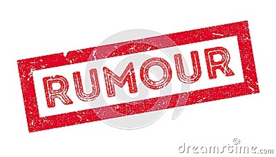 Rumour rubber stamp Stock Photo