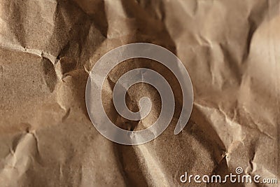 Ð¡rumpled brown paper Stock Photo