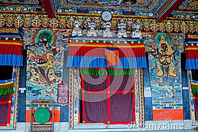 Rumtek Monastery Interior Editorial Stock Photo