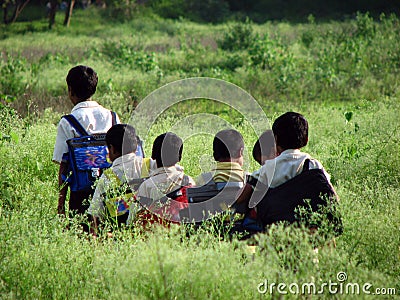 Run in Queue Stock Photo