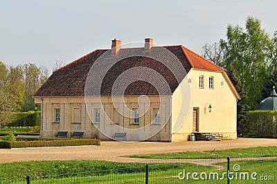 RUNDALE, LATVIA - Rundales Palace - Greenhouse Stock Photo