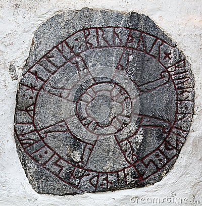 Rune stone Stock Photo