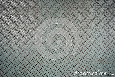 Runge pattern style of checker plate steel floor as background Stock Photo