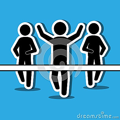 runner avatar design Cartoon Illustration