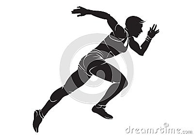 Runner-woman Vector Illustration
