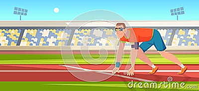 Runners outdoor. Background template with sport active peoples exact vector illustration Vector Illustration