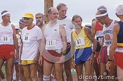 Runners at the starting line Editorial Stock Photo
